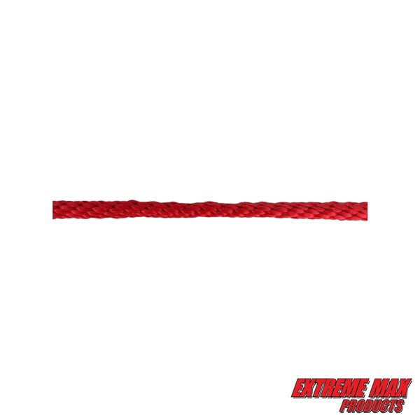 Extreme Max Extreme Max 3008.0121 Solid Braid MFP Utility Rope - 1/2" x 10', Red 3008.0121 - main